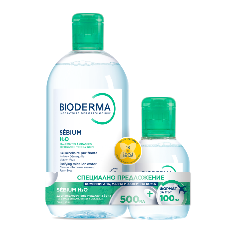 Sebium H2O мицеларна вода за кожа, склонна към акне BIODERMA